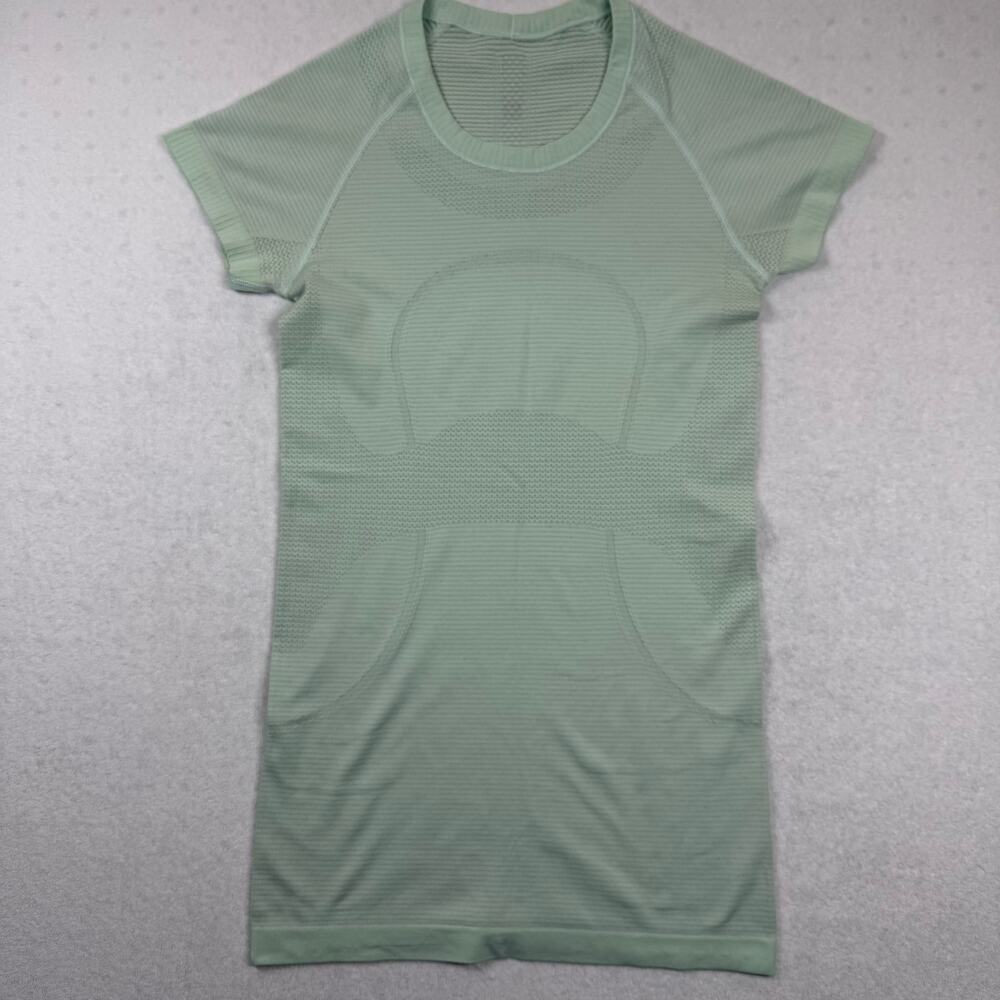 Lululemon Swiftly Tech Short Sleeve Shirt Women’s Green Running Top Size 4